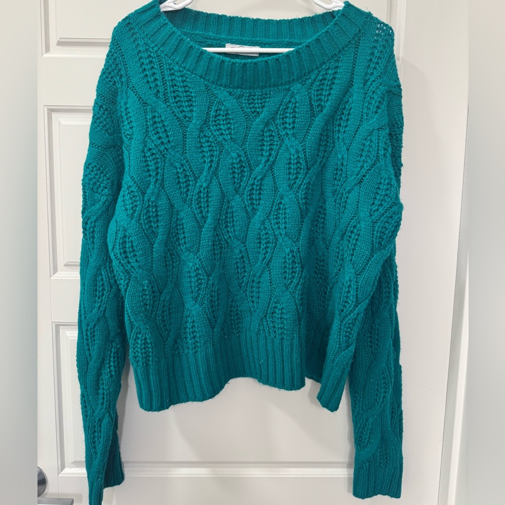 Blue/green winter sweater
